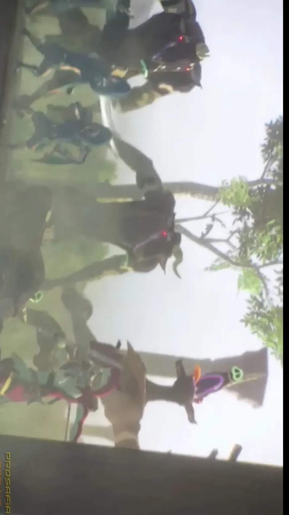 ai character: Monster swarm background