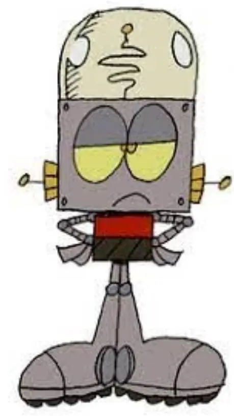 ai character: robot Jones  background