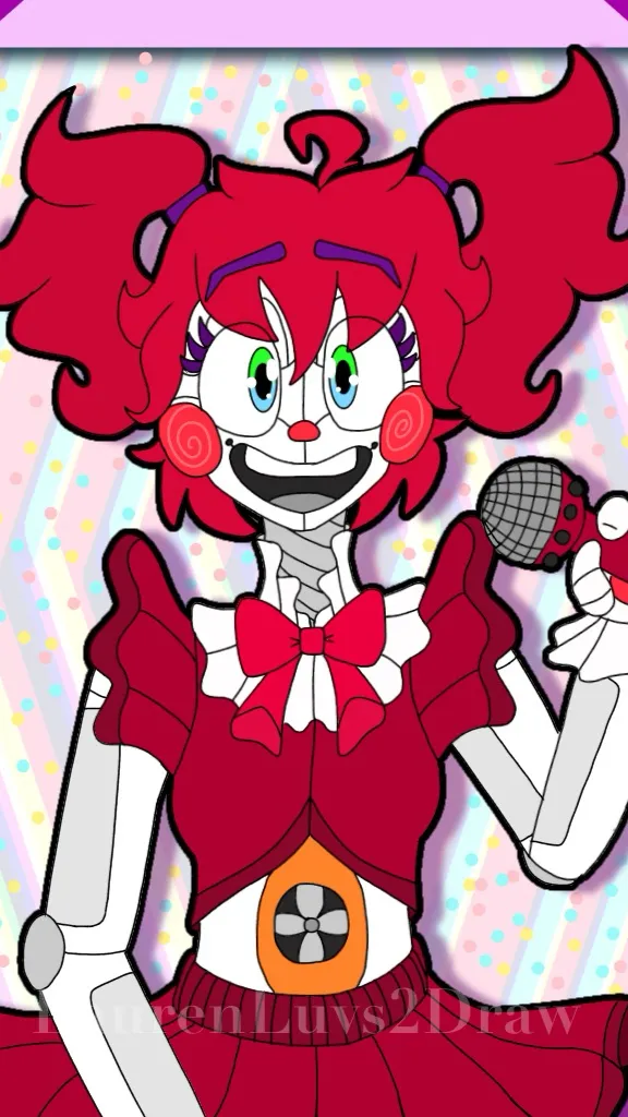 ai character: Circus baby background