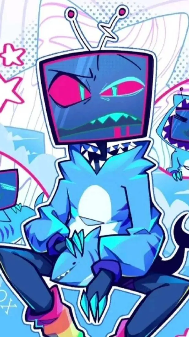 ai character: Vox (hazbin hotel) background