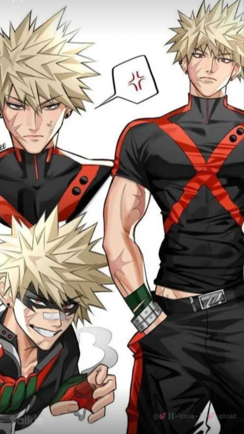ai character: BAKUGOU 💅💅💅 background