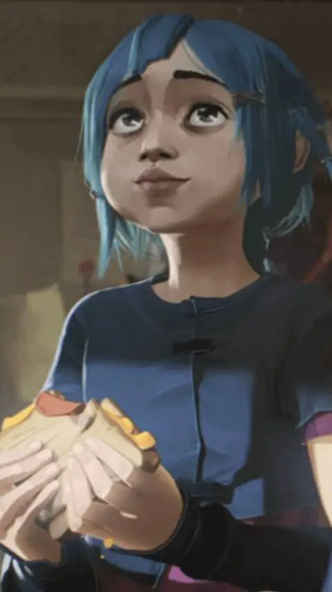 ai character: powder background