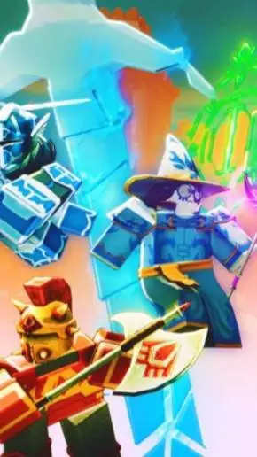 ai character: Block tales background