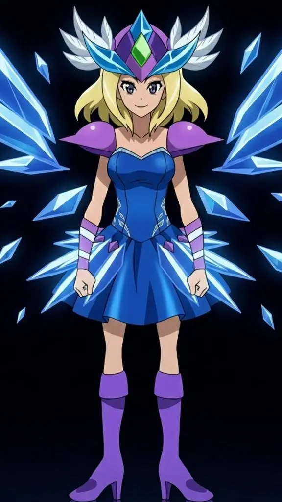 ai character: Ice Walkure background