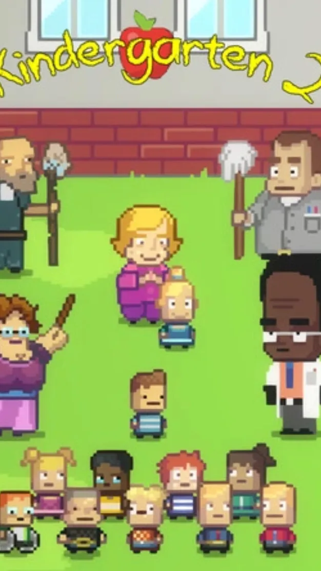 ai character: Kindergarten 2 background