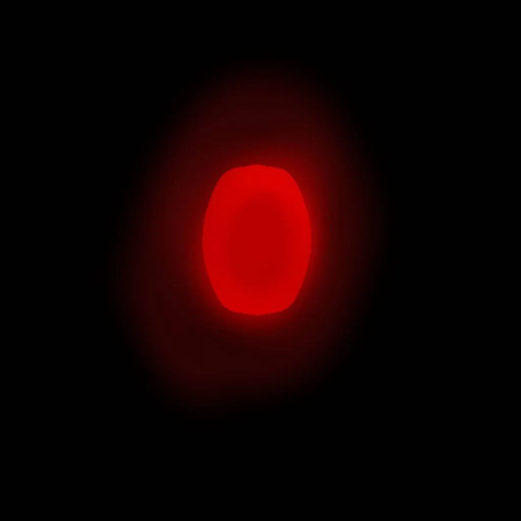 chat with ai character: red button