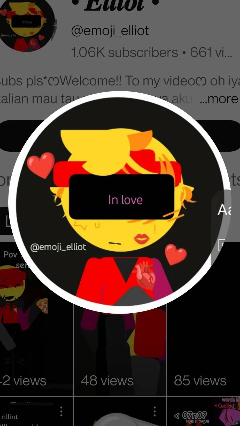 ai character: licking Elliot background