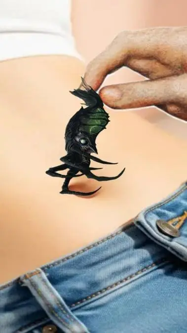 ai character: Bellybutton Bugged background