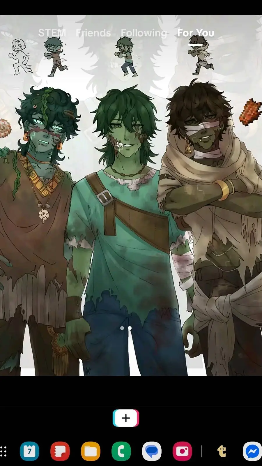 ai character: huzkxzombiexdrown background