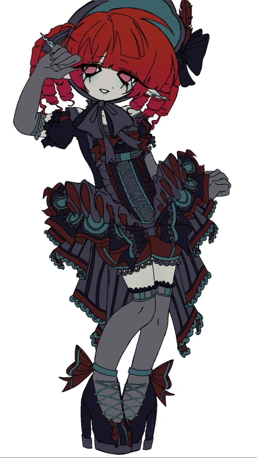 ai character: Scarlet background