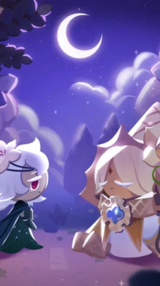 ai character: Pure lily background