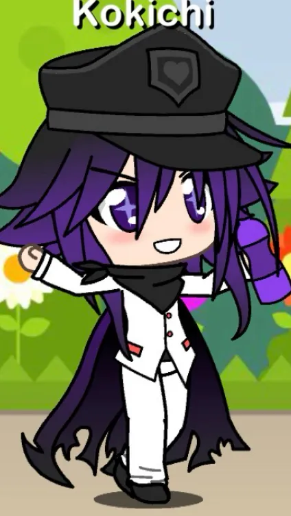 ai character: Kokichi Ouma  background