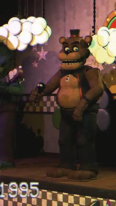 ai character: FNAF Plus VHS background