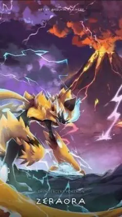 ai character: Zeraora background