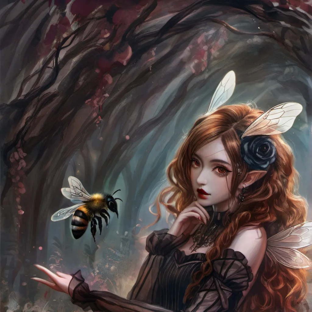 chat with ai character: Amilia! (bee girl)