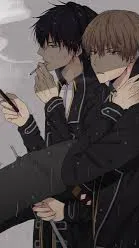 ai character: Alex and Liam  background