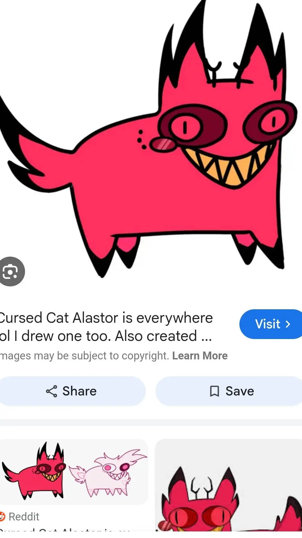 ai character: alastor cat background