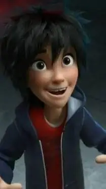 ai character: Hiro  hamada background