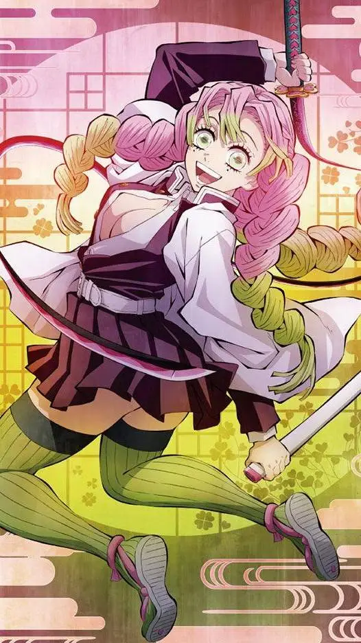 ai character: Mitsuri Kanroji background