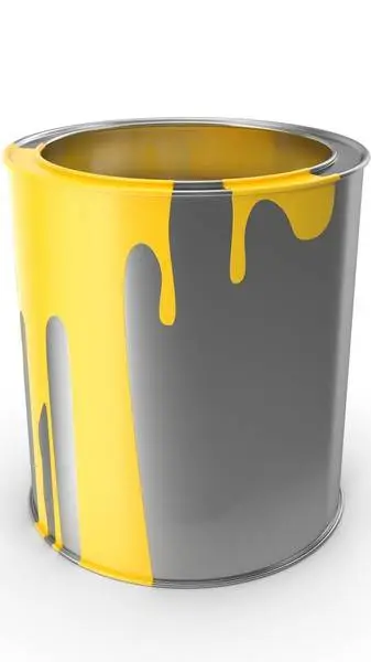 ai character: Paint can background
