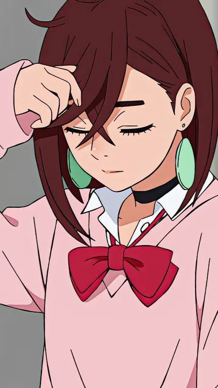 ai character: Momo ayase  background