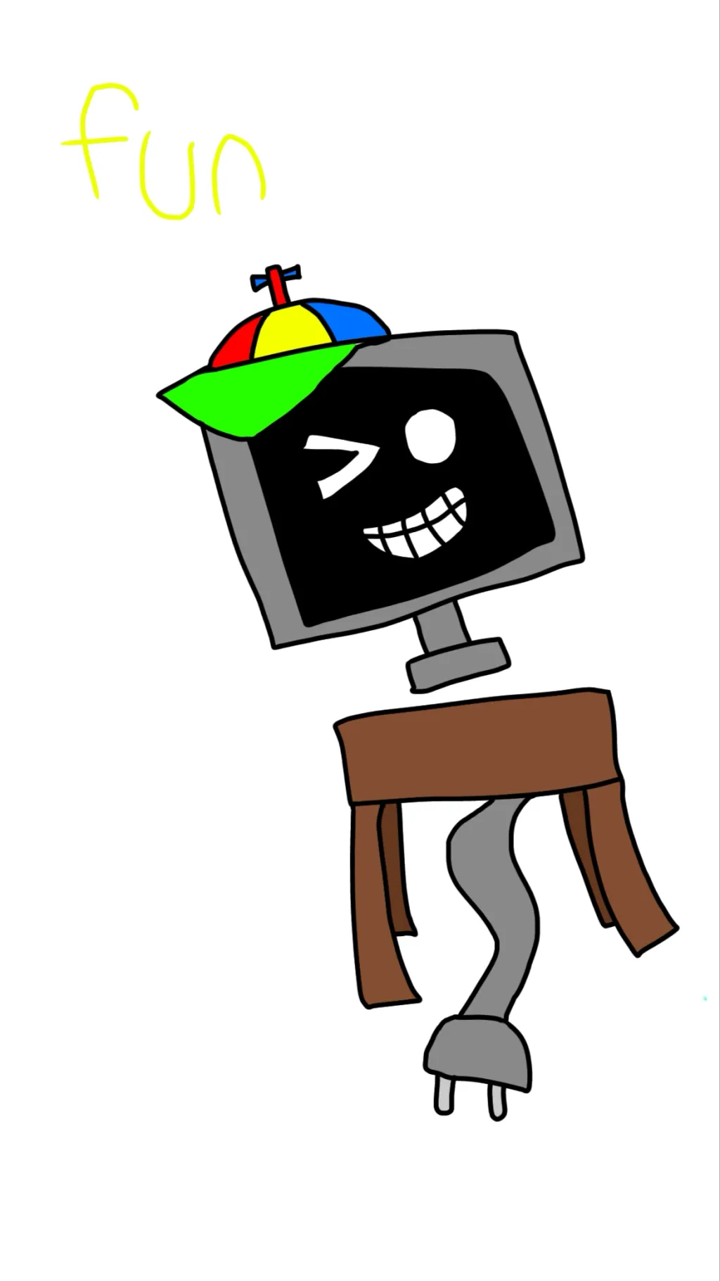 ai character: Mr.Fun computer  background