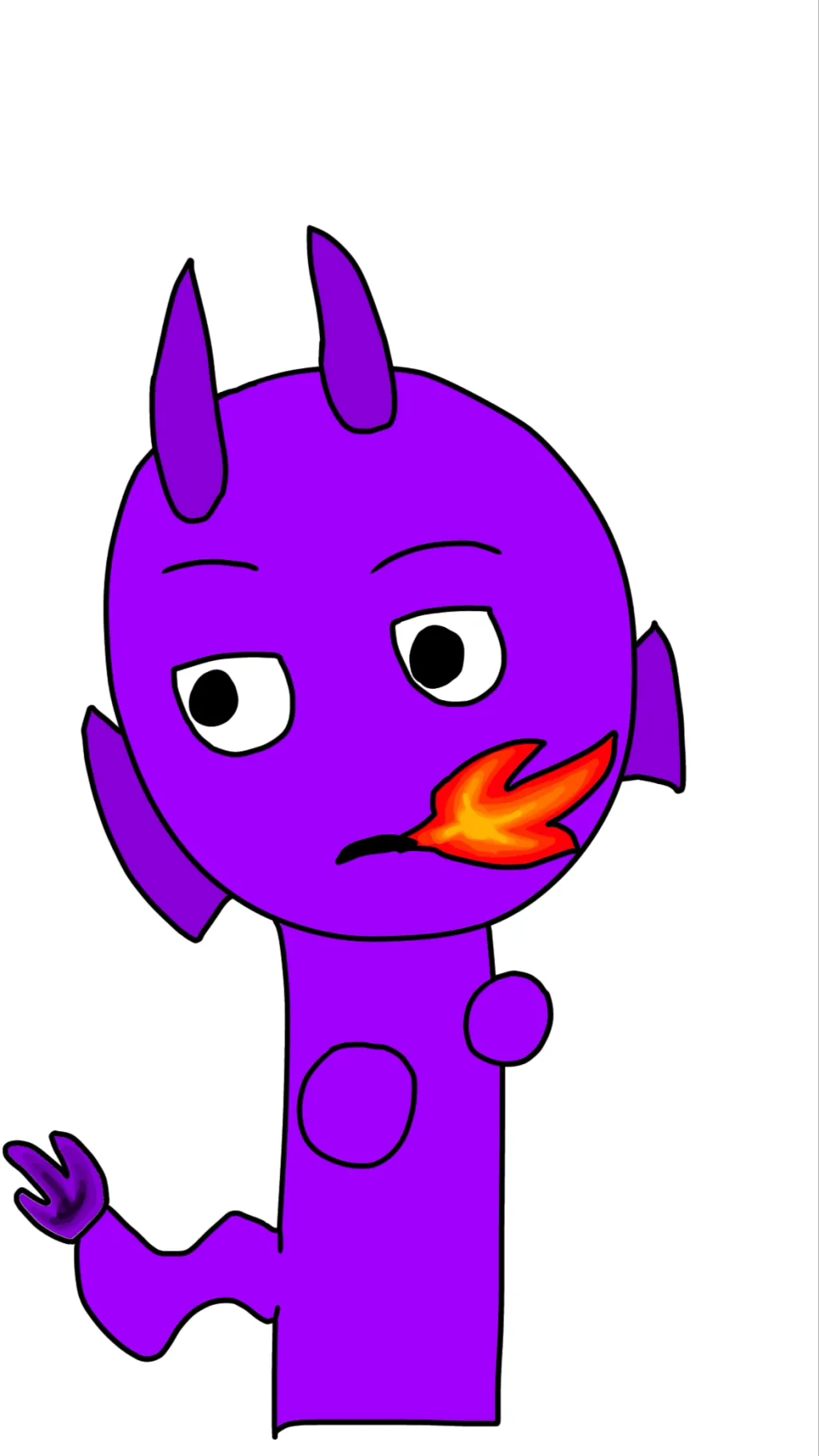 ai character: Durple background