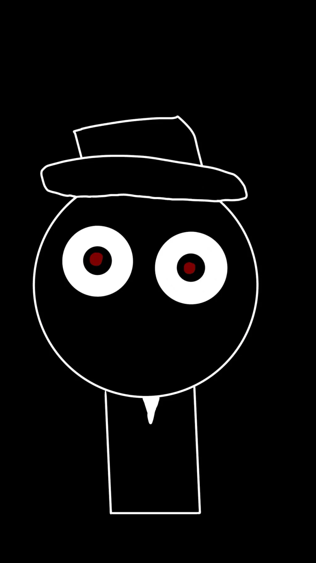 ai character: Black background