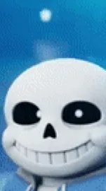 ai character: Sans the skeleton background