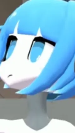 ai character: Blu mimi sentry  background