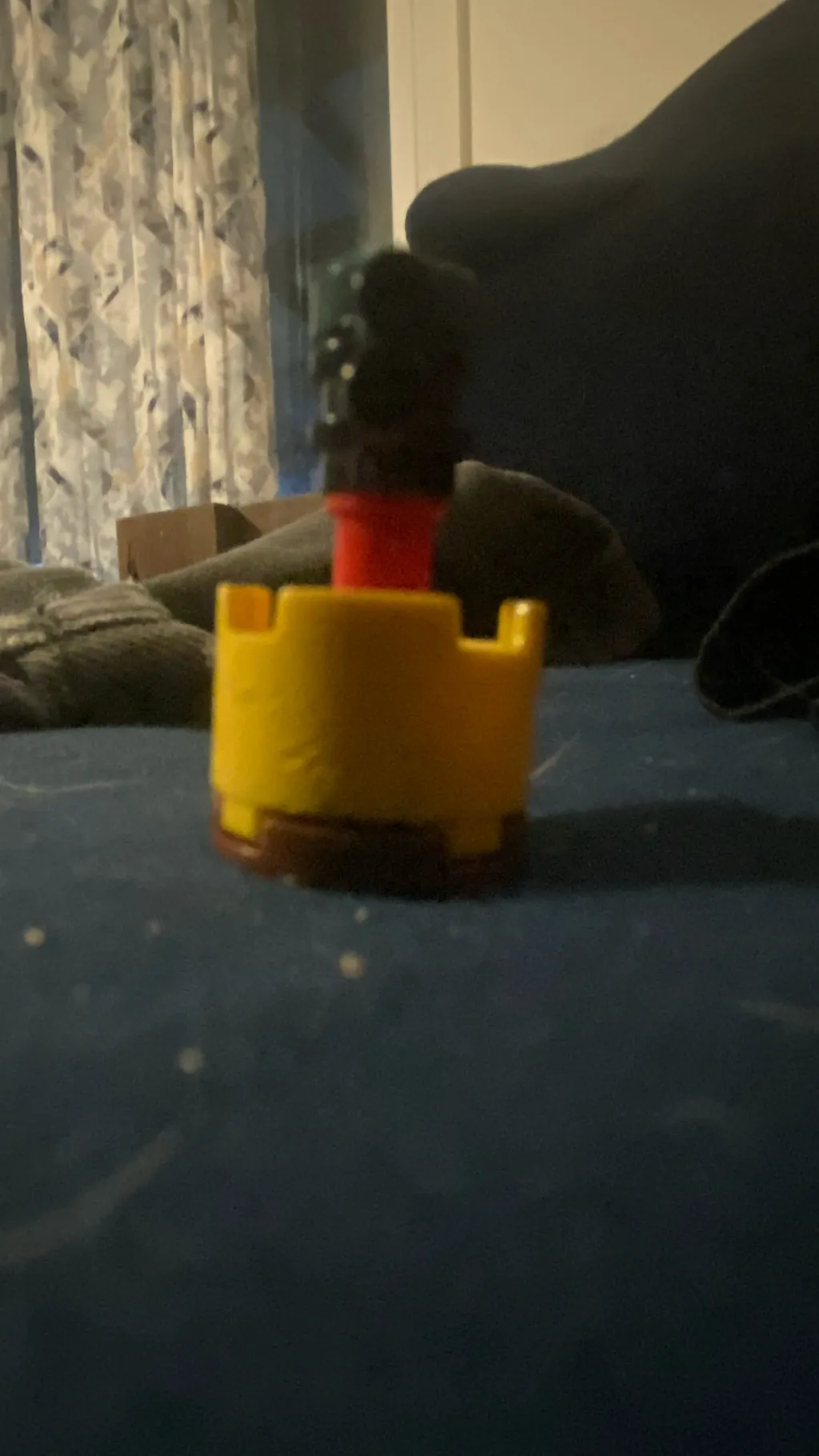 ai character: Lego sentry by me background