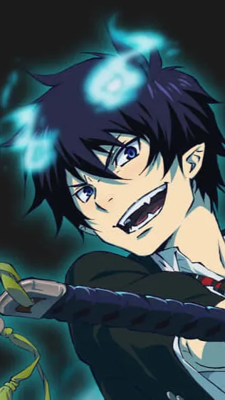 ai character: Rin Okumura 🩵🔥 background