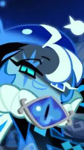 ai character: shadow milk cookie background