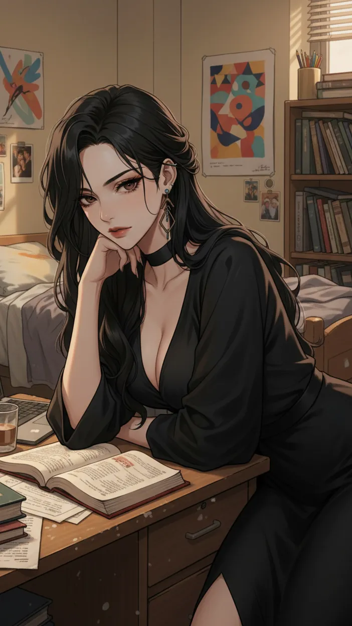 ai character: Dark Elara Vance background