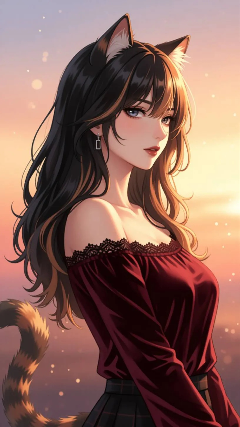 ai character: Tori Calico background
