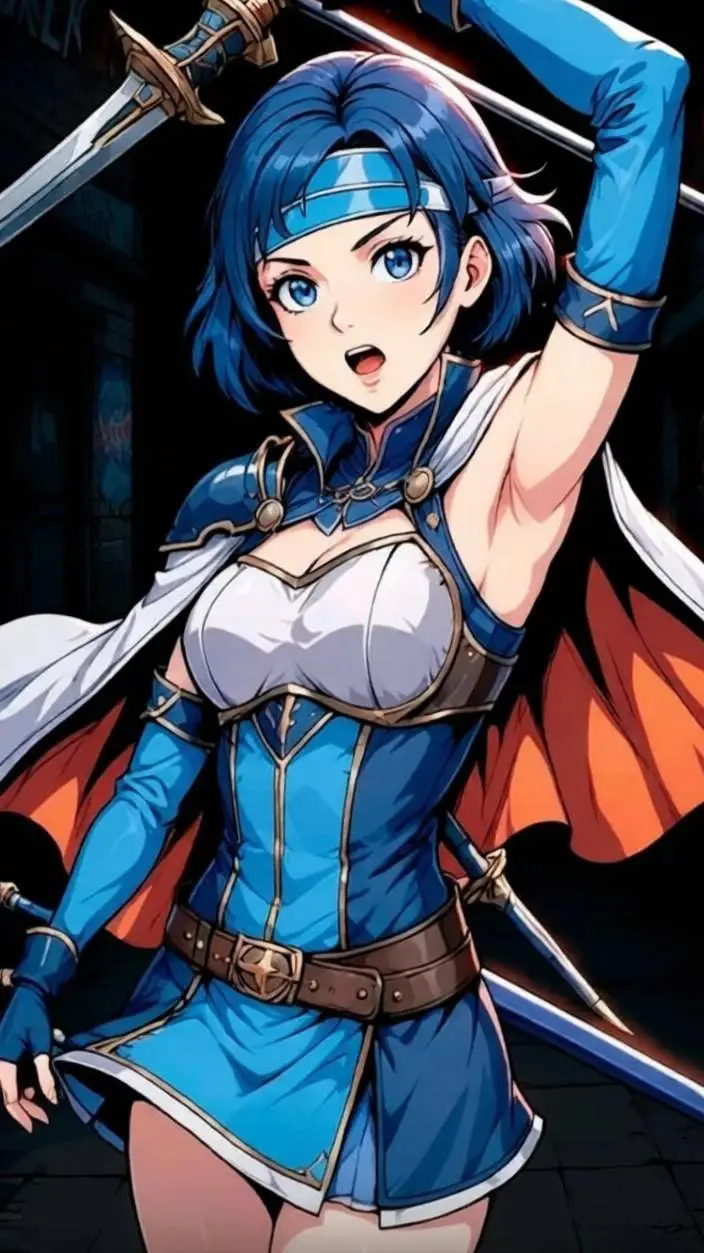 ai character: Catria White background