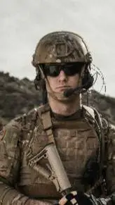 ai character: soilder background