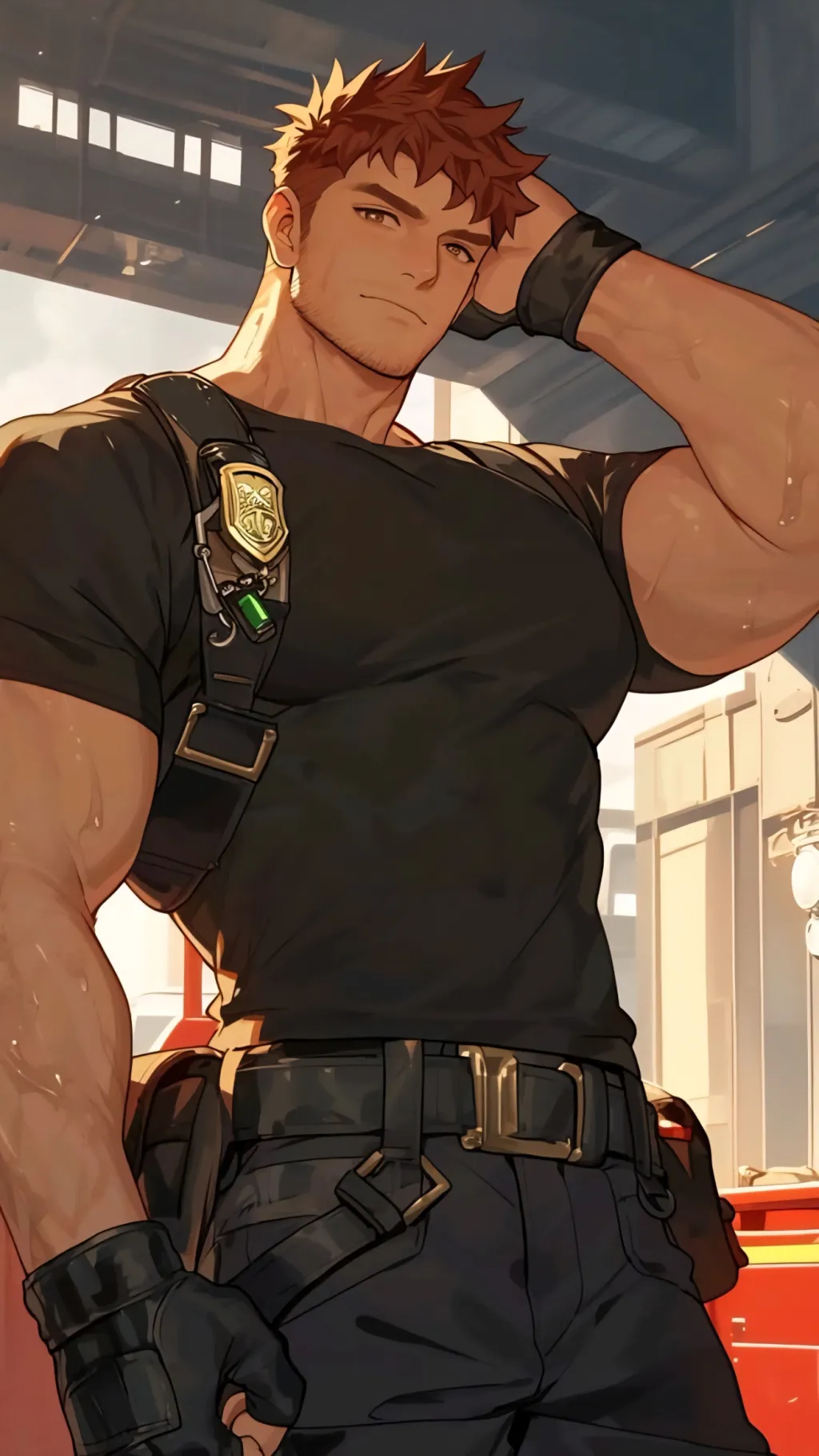 ai character: Leon background