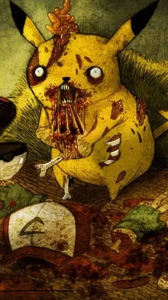 ai character: horror Pokémon  background