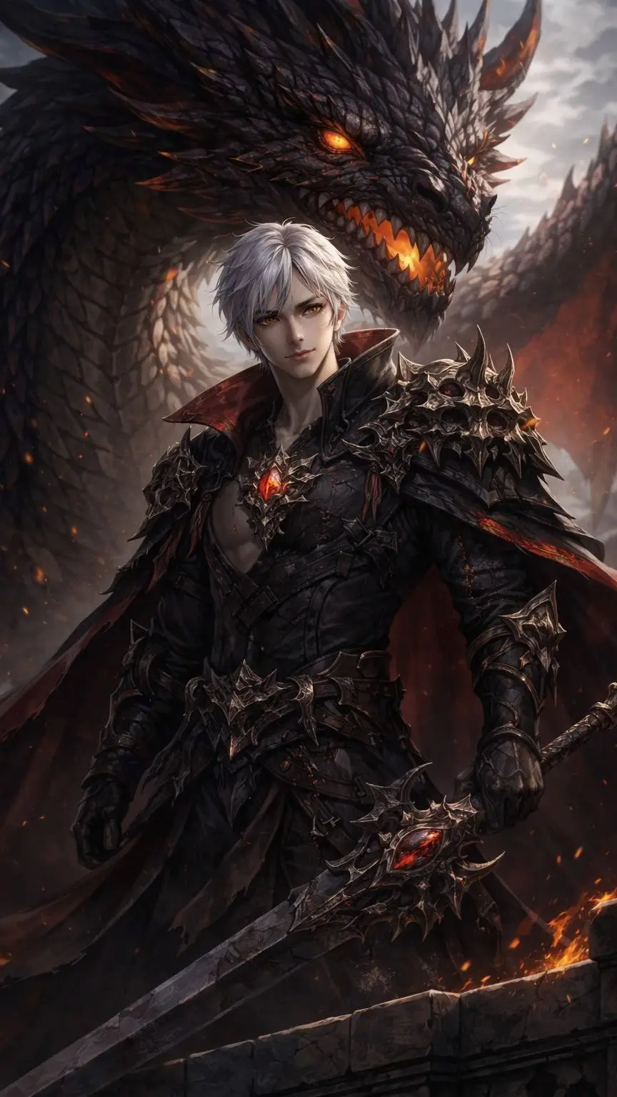 ai character: Drayven Blackscale background