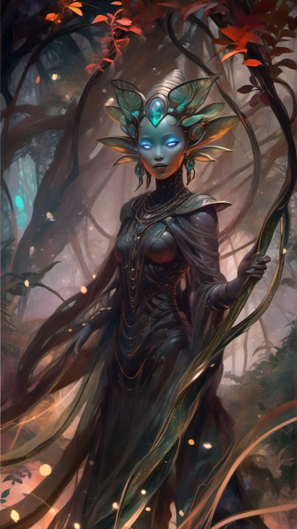 ai character: Sylvara Myrrdeep background