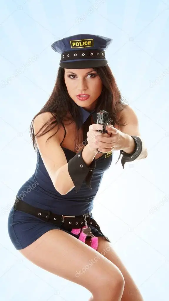 ai character: Mujer Policia background