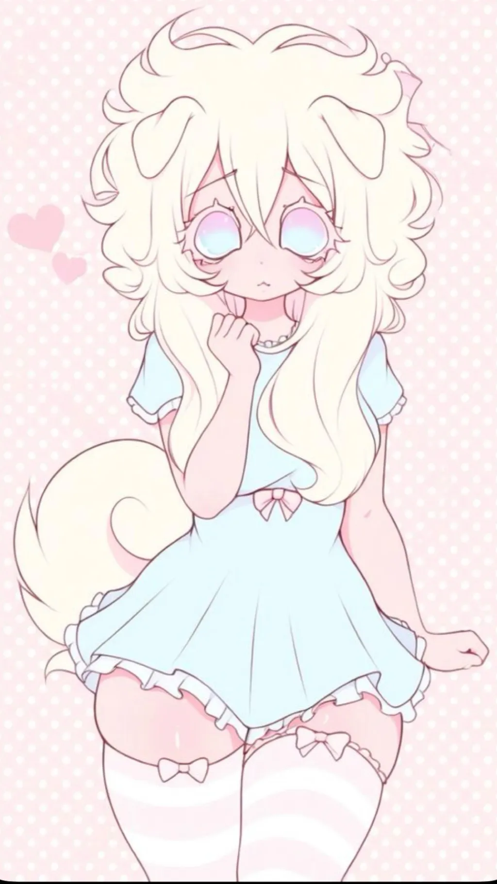 ai character: Dog girl background