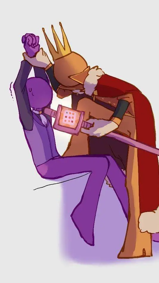 ai character: King x purple background