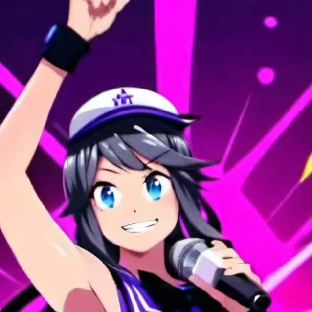 chat with ai character: purple girl 