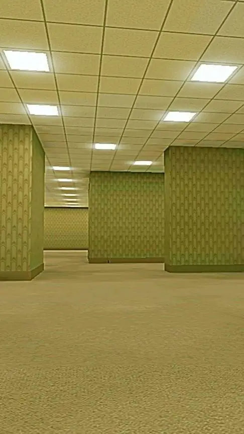 ai character: DW backrooms background