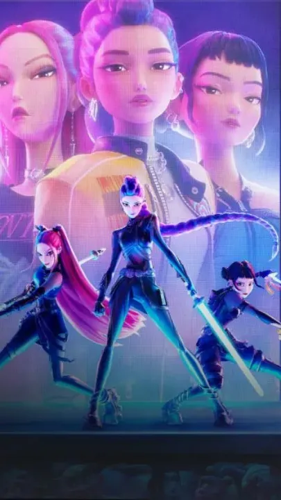 ai character: K-pop demon hunter background