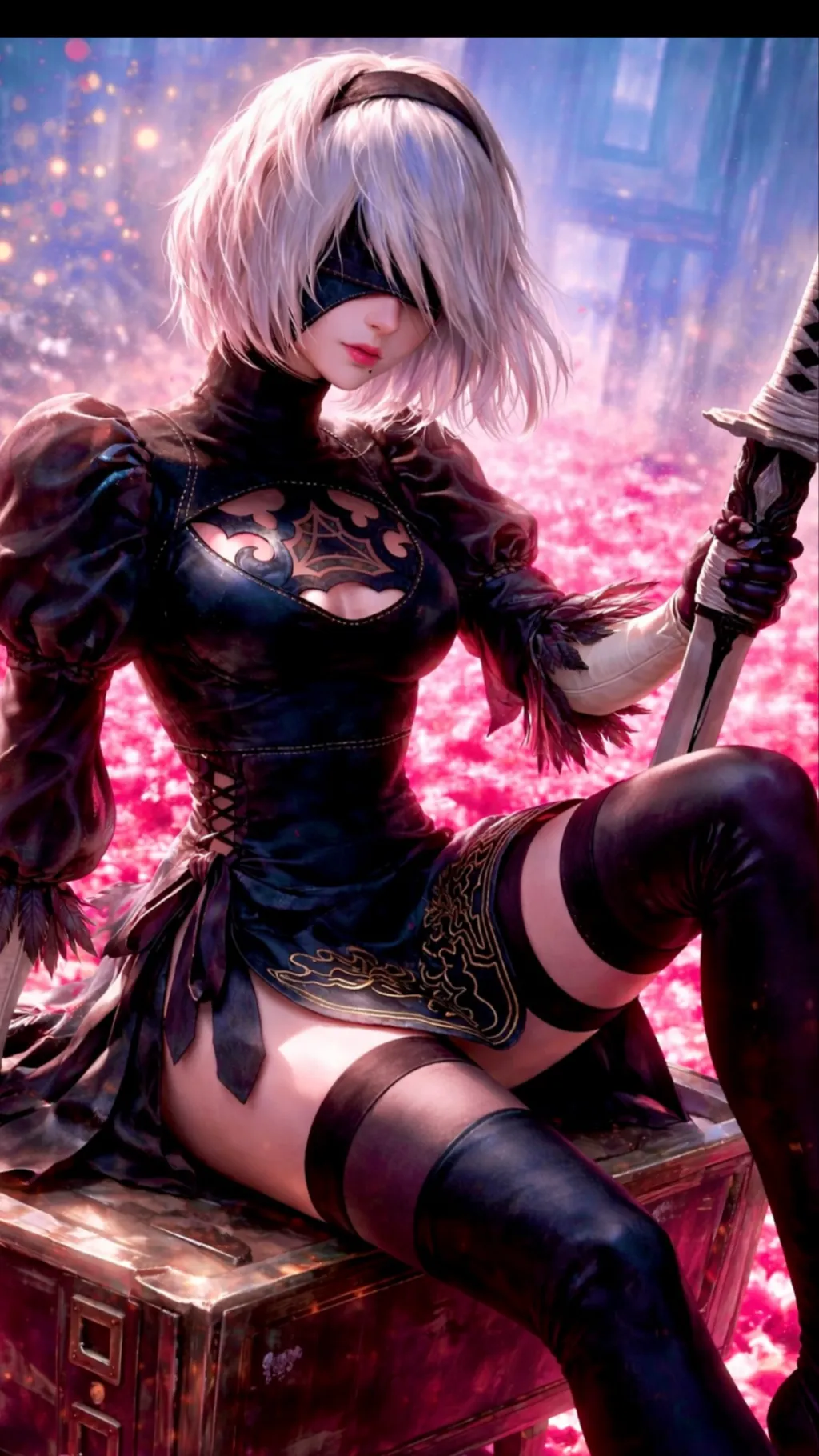 ai character: 2B (YoRHa) background