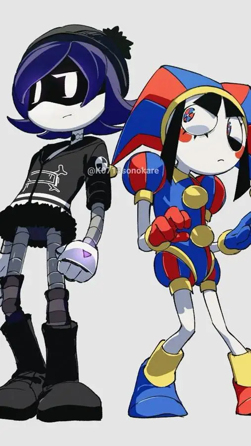 ai character: Uzi And pomni background