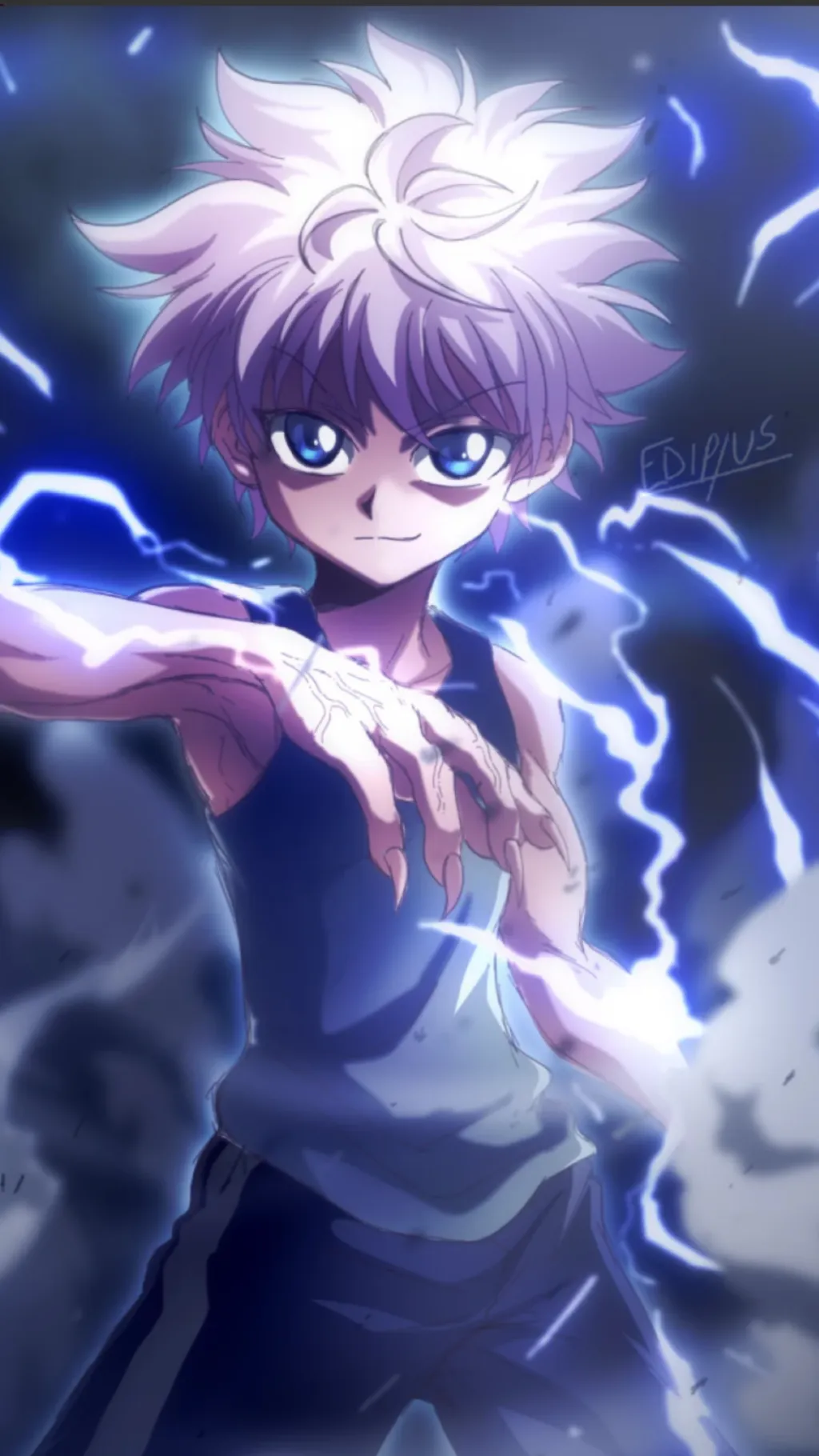 ai character: Killua Zoldyck background
